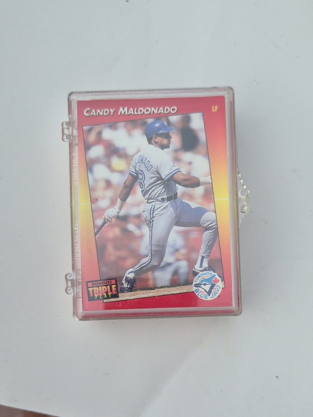 Topps Candy Maldonado Red and Blue Baseball Card
